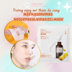 [1 MIẾNG LẺ] Mặt Nạ Serum x3 Neogen Real Vita C Mask 22% Dưỡng Trắng Mờ Thâm Hàn Quốc