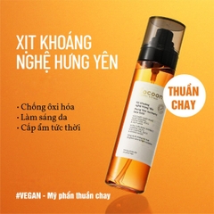 Xịt Khoáng Nghệ Hưng Yên Cocoon Turmeric Dưỡng Sáng Ẩm Da  Ngăn Ngừa Oxy Hóa Chai 130ml