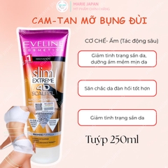 Kem Tan Mỡ Eveline 4D Slim Extreme Professional Hỗ Trợ Giảm Mỡ Săn Chắc Da Ba Lan Tuýp 250ml