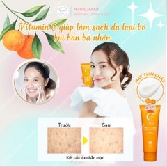 Sữa Rửa Mặt Meishoku C Vita Clear Facial Wash Dưỡng Trắng Sáng Da Ngừa Thâm Mụn Nhật Bản