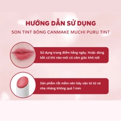 Son Tint Bóng Canmake Muchi Puru Căng Mọng Màu Xinh Lâu Trôi Nhật Bản 2.5g