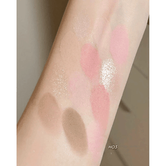 Bảng Phấn Mắt Má Đa Năng 12 Ô Hold Live  Highlight Siêu Sáng Floral Color Pink Mist HL755 15g