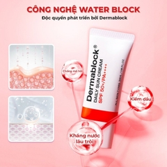 Kem Chống Nắng Dermablock Sun Cream SPF 50+ PA++++ Bảo Vệ Da Dưỡng Ẩm Nâng Tone Hàn Quốc Tuýp 35ml