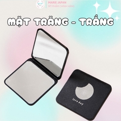 Gương Vuông Đen Vỏ Nhám Love Day Nhiều Hình Cute - Giao Màu Ngẫu Nhiên