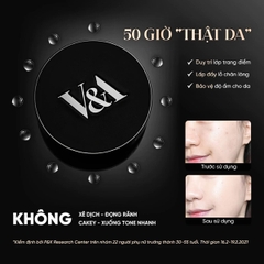 Cushion V&A Beauty Long Wear Foundation Che Khuyết Điểm Mịn Lì  Lâu Trôi Hàn Quốc Hộp 15g + Lõi Refill