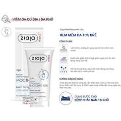 Kem [MUA 1 TẶNG 1] Dưỡng Urê Ziaja Dưỡng Ẩm Siêu Mềm Mịn Cho Da Khô  Med Mocznik Atopic Skin Ba Lan-TẶNG 1 MẶT NẠ JM DERMA CARE