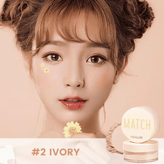 Phấn Phủ Bột Focallure Siêu Mịn Kiềm Dầu Đỉnh Che Phủ Tốt Baking & Setting Loose Powder FA154 15g
