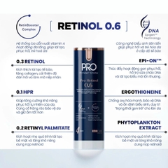 Kem Dưỡng MD CARE PRO-RETINOL 0.6 Trẻ Hóa Sáng Da Cải Thiện Nếp Nhăn 30ml