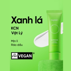 Kem Chống Nắng Beplain Sunmuse SPF 50+ PA++++ Kiềm Dầu Nâng Tông Chống Nước Hàn Quốc 50ml