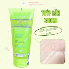 Sữa Rửa Mặt Floslek Giảm Dầu Mụn Dịu Nhẹ Thông Thoáng Da Anti Acne 24h System Face Cleansing Gel Ba Lan