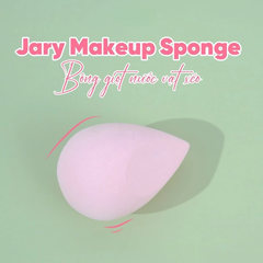 Mút Trang Điểm Jary Tán Nền Makeup Sponge Chống Khuẩn Đàn Hồi Cao Hình Giọt Nước Vạt Xéo Hộp 1 Cái