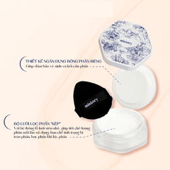 [MUA 1 TẶNG 1] Phấn Phủ Bột Lụa Mistory Mỏng Mịn, Hạn Chế Mốc Nền, Kiểm Soát Dầu 9g-TẶNG MÁ HỒNG MISTORY