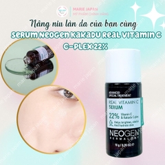Serum Neogen Real Vitamin C 22% Vitamin C Kakadu Dưỡng Ẩm Trắng Da Mờ Thâm Hàn Quốc Mini 10g