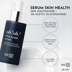 Serum Oh!Oh! Skin Health With Niacinamide 20% Sáng Da Mờ Thâm  Se Lỗ Chân Lông Kiểm Soát Dầu Nhờn Hàn Quốc 10ml