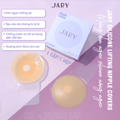 Miếng Dán Ngực Silicone Jary Nipple Covers Nâng Ngực Chống Mồ Hôi