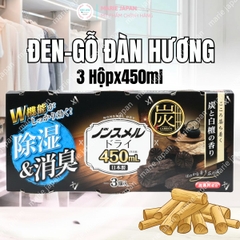 Hộp Hút Ẩm Hakugen Earth Khử Mùi Ẩm Mốc Làm ThơmTủ Quần Áo tủ Giày Nhật Bản 3 Hộpx450ml