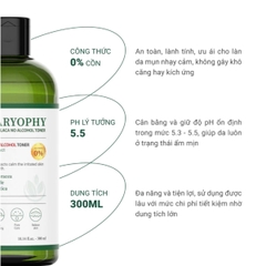 Toner Caryophy 3in1 Portulaca Cấp Ẩm Giảm Mụn Không Cồn Dịu Nhẹ Hàn Quốc 300ml