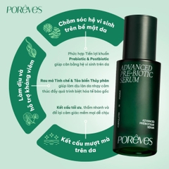 Serum Porêves Advanced Pre-Biotic Dưỡng Ẩm Phục Hồi Làm Dịu Da Chai 30ml