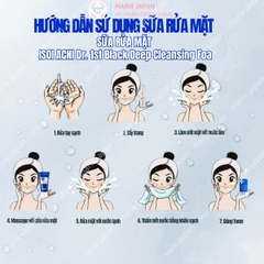 Sữa Rửa Mặt ISOI Than Hoạt Tính Sạch Sâu Giảm Dầu Nhờn Hiệu Quả ACNI Dr. 1st Black Deep Cleansing Foam Hàn Quốc 75ml