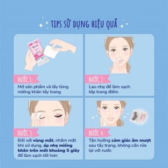Khăn Tẩy Trang Biore Dưỡng Ẩm Sạch Da Makeup Remove Cleansing  Nhật Bản Túi 10 Miếng