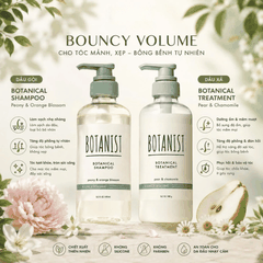 Dầu Gội Xả BOTANIST Bouncy Volume Nắp Xanh Tạo Độ Phồng Tự Nhiên, Mềm Mại Và Bồng Bềnh Nhật Bản 460ml