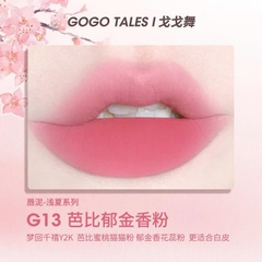 Son Kem Bùn Gogo Tales After Glow Mềm Mịn Lâu Trôi Không Dính Cốc Thin Mud Gauze Lip Glaze GT476
