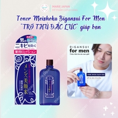 Toner Meishoku Bigansui For Men Làm Dịu Sau Cạo Râu Giảm Mụn Kiềm Dầu Cho Nam Nhật Bản Chai 90ml