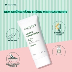Kem Chống Nắng Caryophy Smart Sunscreen Tone Up Nâng Tông Dưỡng Sáng Ngăn Mụn Hàn Quốc 50ml