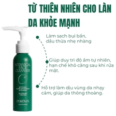Gel Rửa Mặt Porêves Thảo Mộc Sạch Sâu Dịu Nhẹ Cân Bằng Da  Botanical Face Cleanser Chai 50ml