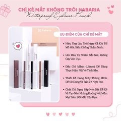 Chì Kẻ Mắt Habaria Water Proof Eyeliner Pencil Siêu Mảnh Không Trôi Chống Thấm Nước