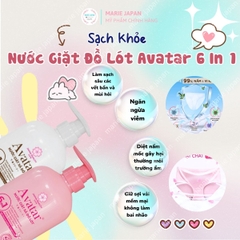 Nước Giặt Đồ Lót Avatar 6 In 1 Làm Sạch Khử Mùi An Toàn Cho Da Nhật Bản Chai 500ml