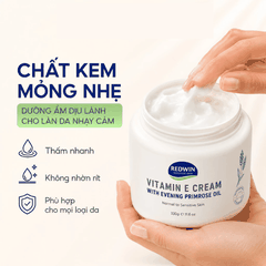 Kem Dưỡng Ẩm Redwin Vitamin E Cream Siêu Mềm Mịn Phục Hồi Da MẪU MỚI 330g