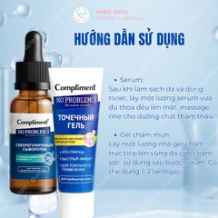 Combo 2 Món 1 Gel Chấm Mụn Compliment AHA-BHA-PHA 25ml + 1 Serum Compliment NIACINAMIDE+ZINC 27ml Xẹp Mụn Mờ Thâm