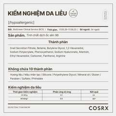 Tinh Chất Ốc Sên Cosrx Advanced Snail 96 Mucin Essence Cấp Ẩm Làm Dịu Phục Hồi Chống Lão Hóa Hàn Quốc 100ml
