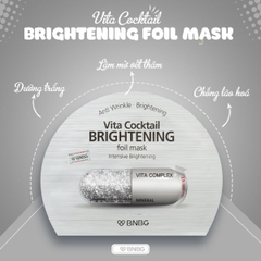 Mặt Nạ BNBG Vita Cocktail Foil Mask Cấp Ẩm Phục Hồi Chống Lão Hóa Hộp 10 Miếng