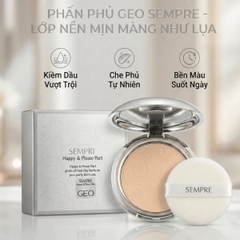 Phấn Phủ Catalina Geo Sempre /Catalina Happy & Please Pact Siêu Mịn Kiềm Dầu  Khô Thoáng Tự Nhiên Hàn Quốc 22g