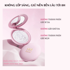 [MUA 1 TẶNG 1] Phấn Phủ Nén Thủy Tinh MENOW Mỏng Mịn Tự Nhiên Clear Radiant Pressed Powder Viet Nam Edition 7g