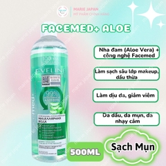 Nước Tẩy Trang Eveline Micellar Water Và Tinh Chất Rau Má Làm Dịu Dưỡng Ẩm Phục Hồi Da