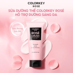 Dưỡng Thể Colorkey Rosé Crush Dưỡng Ẩm Sáng Da Mềm Mịn Ngọt Ngào Perfumed Brightening Body Lotion Tuýp 200g - TẶNG 1 SET 2 SAMPLE GEL TẮM ROSE CRUSH