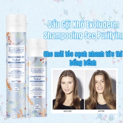 Dầu Gội Khô Evoluderm Sạch Nhanh Giảm Dầu Nhờn Cho Tóc Bồng Bềnh Shampooing Sec Purifying