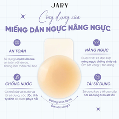 Miếng Dán Ngực Silicone Jary Nipple Covers Nâng Ngực Chống Mồ Hôi