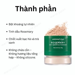 Dầu Gội Khô Aromatica Rosemary Dry Shampoo Hút Nhờn Làm Sạch Tóc Thơm Mát Hàn Quốc Hộp 10g