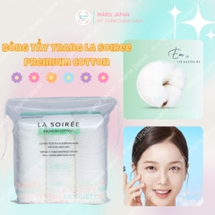Bông Tẩy Trang La Soirée Premium Cotton Pads 100% Cotton Tự Nhiên Siêu Mềm Mịn Không Xơ Bông