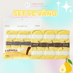 Set 8 Bông Mút Amortals Farmer Tự Xé Tán Nền Che Khuyết Điểm Đàn Hồi Siêu Mềm Mịn Cao Cấp
