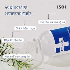 Nước Cân Bằng ISOI Cấp Ẩm Kiểm Soát Nhờn Ngừa Mụn Sáng Da ACNI Dr. 1st Control Tonic Hàn Quốc Chai 130ml