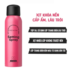 [MUA 1 TẶNG 1] Xịt Khóa Makeup MENOW Lâu Trôi Cấp Ẩm Soft Gauze Matte Makeup Setting Spray 100ml