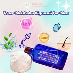 Toner Meishoku Bigansui For Men Làm Dịu Sau Cạo Râu Giảm Mụn Kiềm Dầu Cho Nam Nhật Bản Chai 90ml