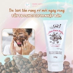 Tẩy Tế Bào Chết Mặt SHCI Coffee Sạch Sâu Ngừa Mụn Sáng Mịn Tự Nhiên Nhật Bản 135g