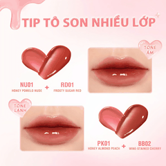Son Bóng PINKFLASH Căng Mọng Dưỡng Ẩm Mềm Mịn My GlossyLips Watery Glow 6g