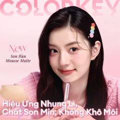 Son Kem Bùn Colorkey Mềm Mịn Lâu Trôi Tự Nhiên Mousse Matte Lip Mud 2g
